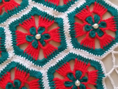 Crosia design thalposh, crochet table cover, Thalposh, #53,by ||Santosh All Art ||