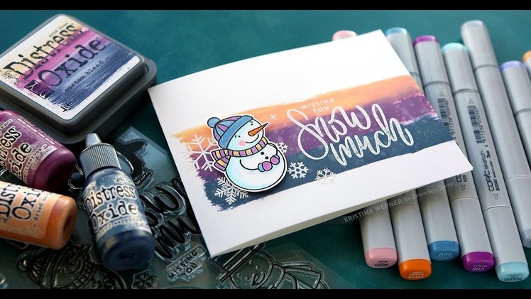 DIY Custom Blend Distress Oxide Ink Pad (January 2019 Card Kit from Simon Says Stamp)