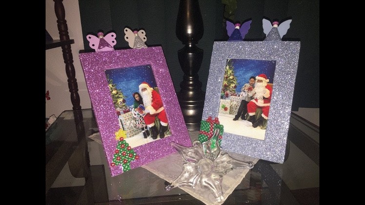 DIY: How to make a Unique Christmas Photo Frame out of Cardboard