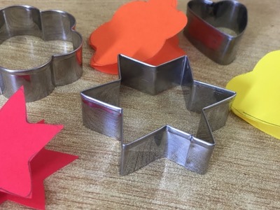 DIY:how to make gift tag.card with cookies cutter for christmas.birthday.valentines day.anniversary.