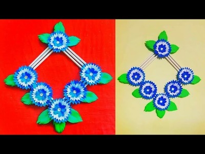 DIY: how to make paper wall hanging wallmate ???? very easy room Decor ???? best out of paper ????