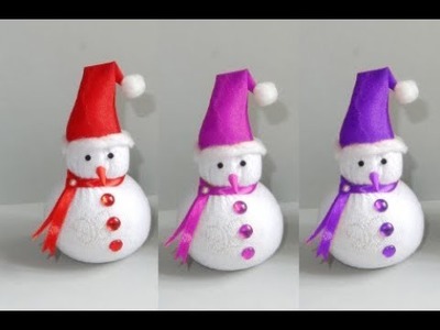 Diy snowman. socks snowman. how to make doll. socks crafts. Christmas decoration DIY crafts
