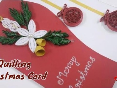 Greetings | How to make greeting card | Christmas greeting card | quilling christmas card(Tutorial)