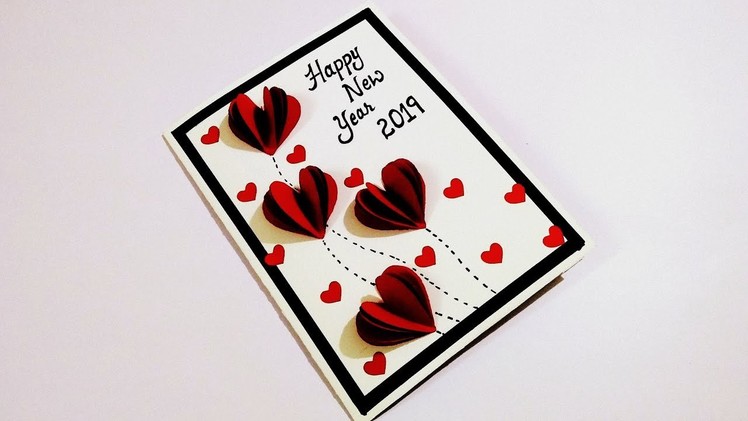 Happy New Year Card for boyfriend | how to make new year card | tutorial