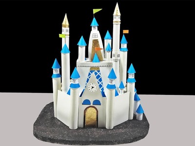 How To Make A Disney Castle At Home With Thermocol-DIY Disney Palace
