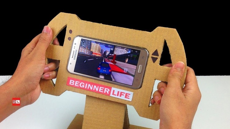 How To Make a Gaming Steering Wheel From Cardboard For Smartphone DIY