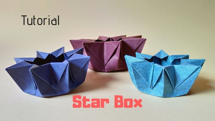 How To Make a  Paper Star Box Tutorial | Origami Star Box | InnoVatioNizer