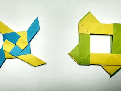 How To Make a Paper Transforming Ninja Star - Origami Ninja Star Tutorial