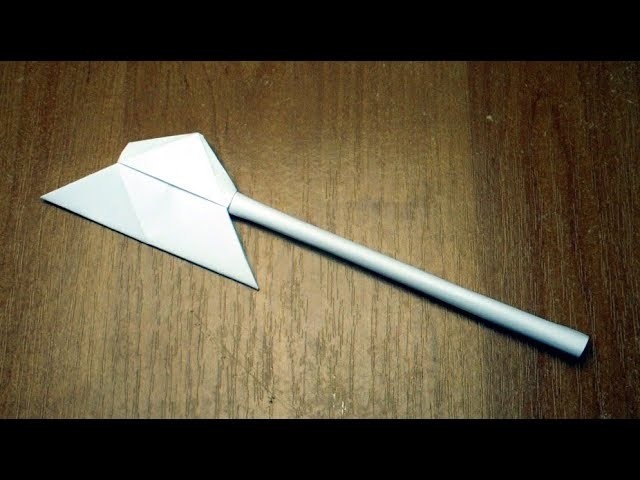 How to make an axe out of paper  Origami