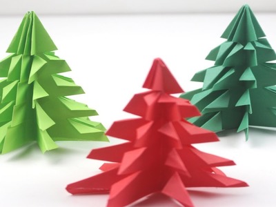 Make How To Make An Easy Paper Christmas Tree Diy Origami