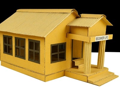How to Make Beautiful House from Cardboard - DIY House