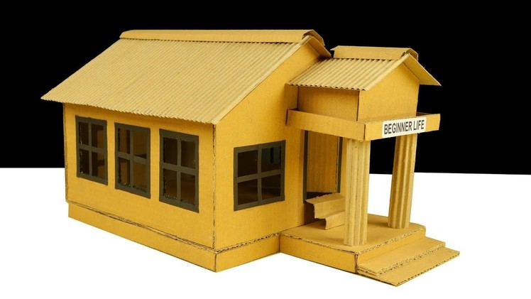 How to Make Beautiful House from Cardboard - DIY House