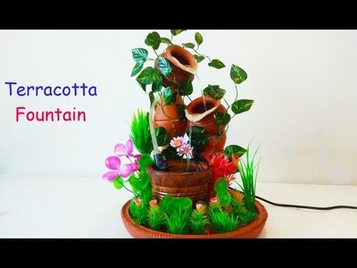 How to make beautiful terracotta fountain very easy