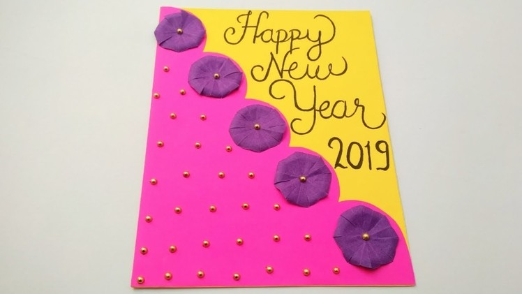 How To Make New Year Card | New Year Card Making Handmade | New Year Card 2019