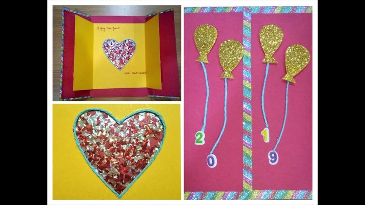 How to make new year card. Handmade New Year Card Idea. Best use of wedding cards