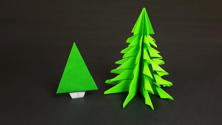 HOW TO MAKE PAPER CHRISTMAS TREES