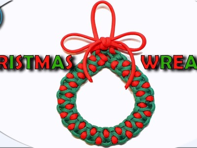 How to make Paracord Christmas  Wreath Ultimate Christmas Ornaments DIY