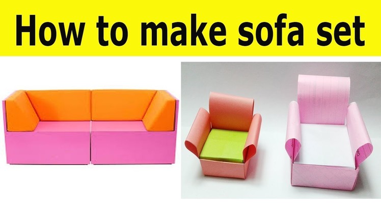 How to Make SOfa set with paper