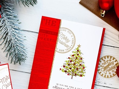 Last Minute Christmas Cards | Color Layering With Yana