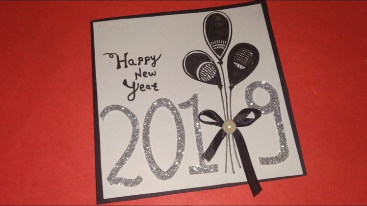 New Year Card 2019 ideas| How to make New Year Cards 2019|New Year Greeting Cards handmade