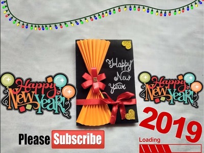 New Year Card l How to make new year greeting card l handmade new year card ideas