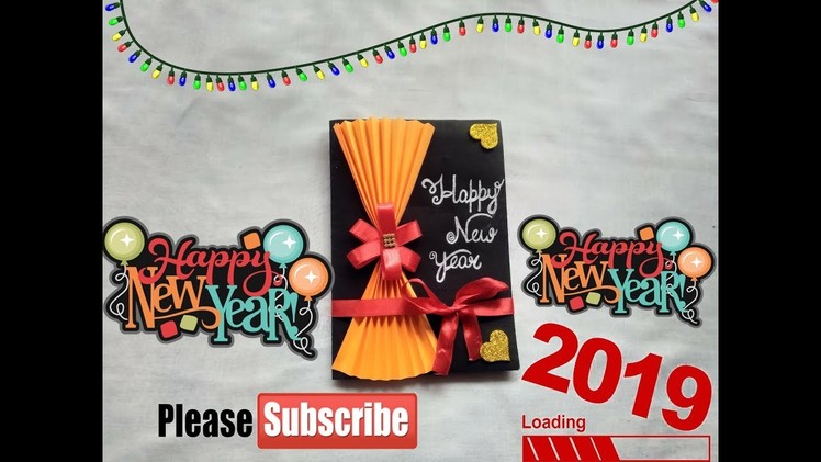 New Year Card l How to make new year greeting card l handmade new year card ideas