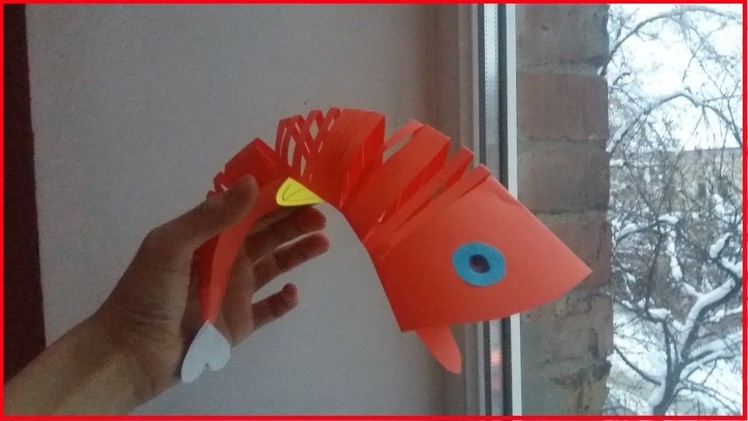 Origami Moving Fish - How to Make Paper Toys - Paper Animals - easy Origami for kids