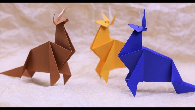 Paper Folding Art (Origami): How to Make Deer
