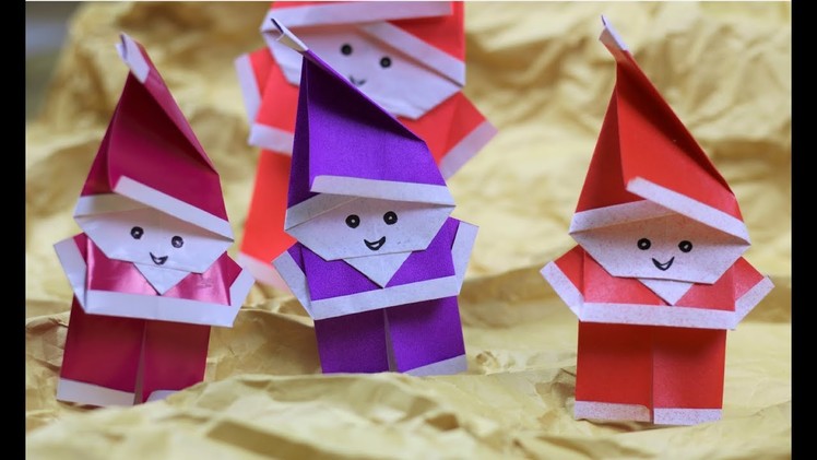 Paper Folding Art (Origami): How to Make Santa Claus