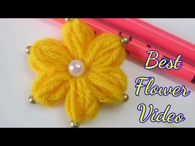 Puff Flower Making Tricks without Crochet