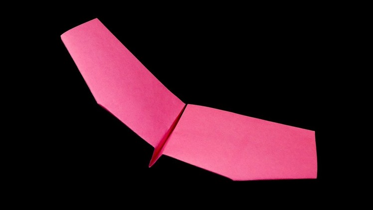 Wide glider (How to make a paper airplane, one of the best paper airplanes)