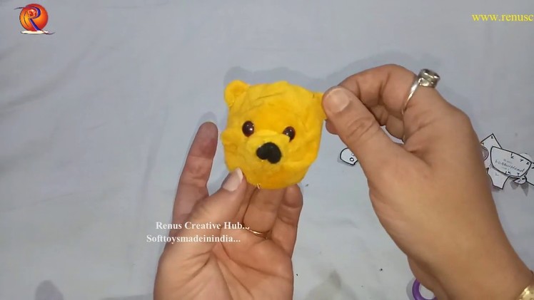 Winnie the Pooh Key Chain. .  DIY How to make Winni Pooh key chain at home