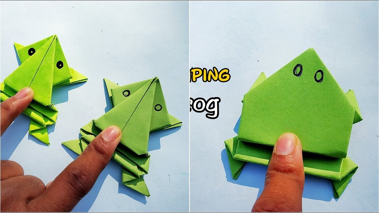 simple origami jumping frog Origami jumping frog instructions pdf