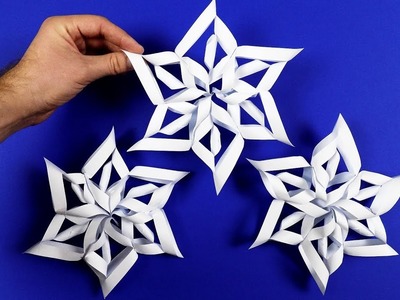 3D Paper Snowflake Tutorial.