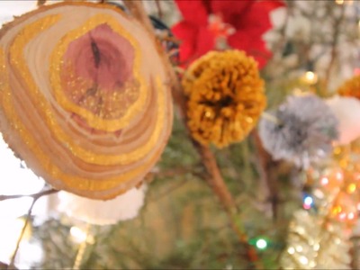 Agate Inspired Wood Ornament DIY