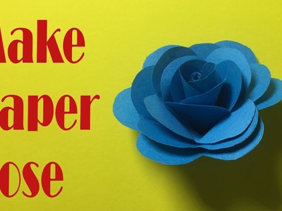 Anleitung zur Herstellung von grünen Rosen mit Papier - Make paper blue Rose | DIY - Mr Simple