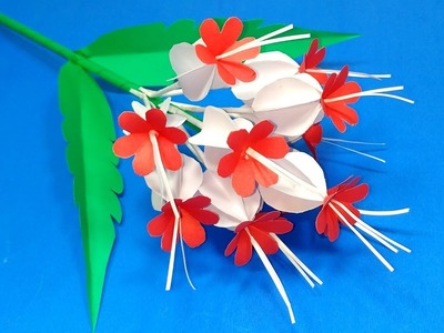 Beautiful DIY Paper Stick Flower | Handcraft Stick Flower Making for Room | Jarine's Crafty Creation