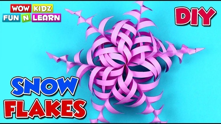 Christmas Crafts for kids | Snowflakes DIY | Paper Snowflakes for Christmas decorations | Wow Kidz