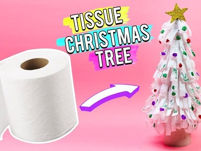 Christmas Tree DIY with Tissue Paper | Best Out of Waste - Easy 5 Minutes DIY Craft Ideas.