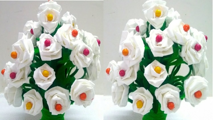 DIY Awesome Rose Guldasta.How to Make Rose Guldasta From Toilet Paper.3D Crafts
