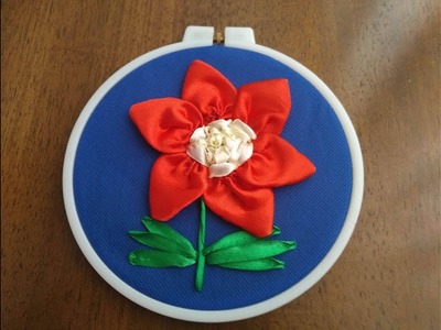 DIY Craft Satin Ribbon Cool Flower Stitch