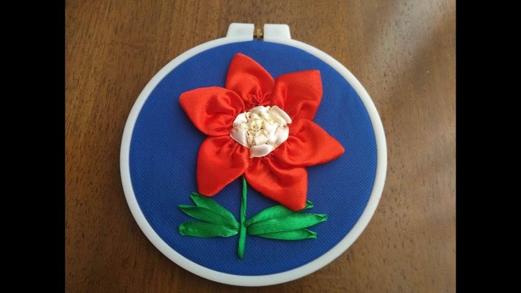 DIY Craft Satin Ribbon Cool Flower Stitch