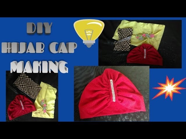 DIY HIJAB CAP MAKING. homemade hijab caps