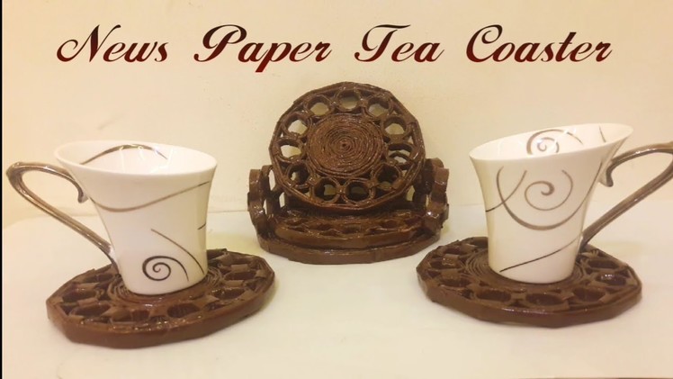 DIY - News Paper Tea Coaster | #DIY | #Newspaper | #Teatime | #Useful