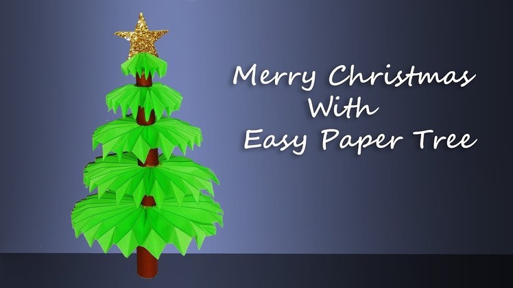 DIY Paper Christmas Tree Making at Home | Christmas Crafts Ideas | Easy Christmas Tree