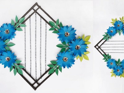 DIY: Paper Flower Wall Hanging || Beautiful Paper Flower Wall Hanging From Wall Decoration Ideas