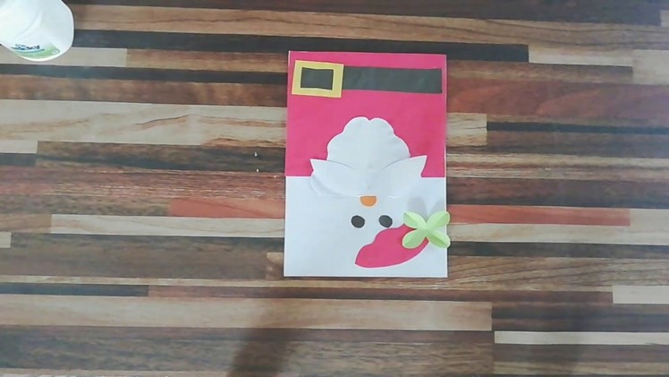 Diy||Santa Christmas card for kids||simple & easy crafts for kids||crafts life