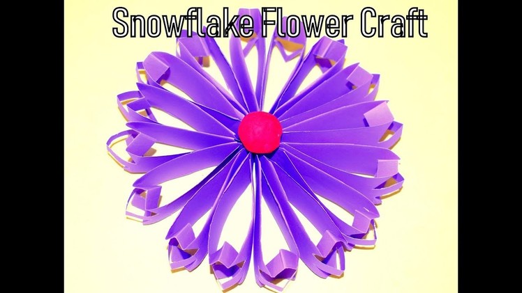 DIY Snowflake with colorfull paper|| Paper Craft||3D Schneeflocke. snowflake