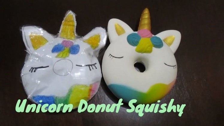DIY Unicorn Donut Paper Squishy