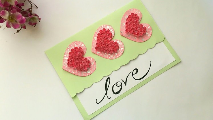 DIY Valentine's Day Card | Love Card | Pop Up heart card | Handmade Greetings Card